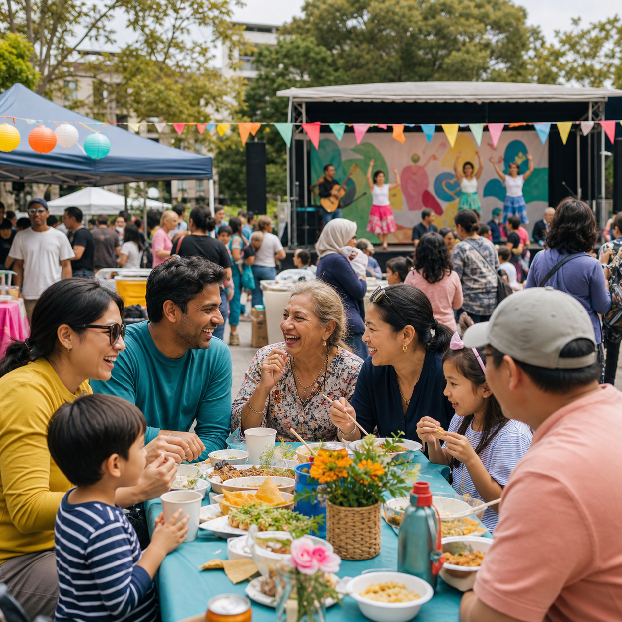 Families enjoying a major community festival in Sydney's Eastern Suburbs