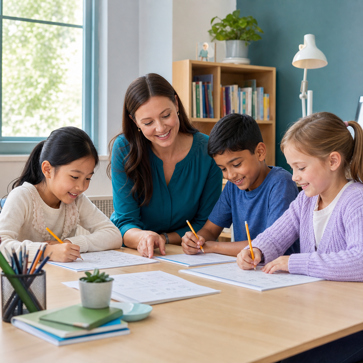 Primary students receiving supportive literacy and numeracy tutoring