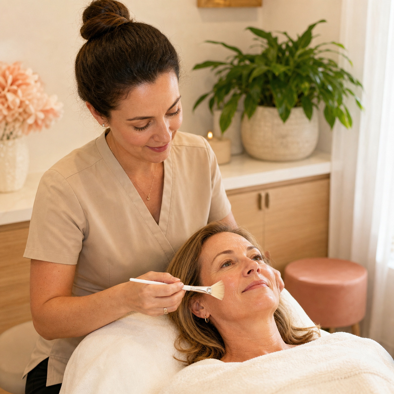 Eastern Suburbs skin therapist providing an advanced facial
