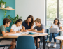 Tutor working with a small group of students in Sydney’s Eastern Suburbs