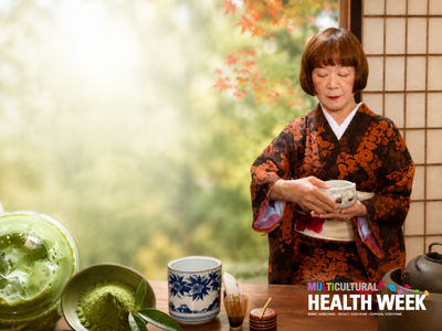 matcha, powdered green tea of Japanese origin